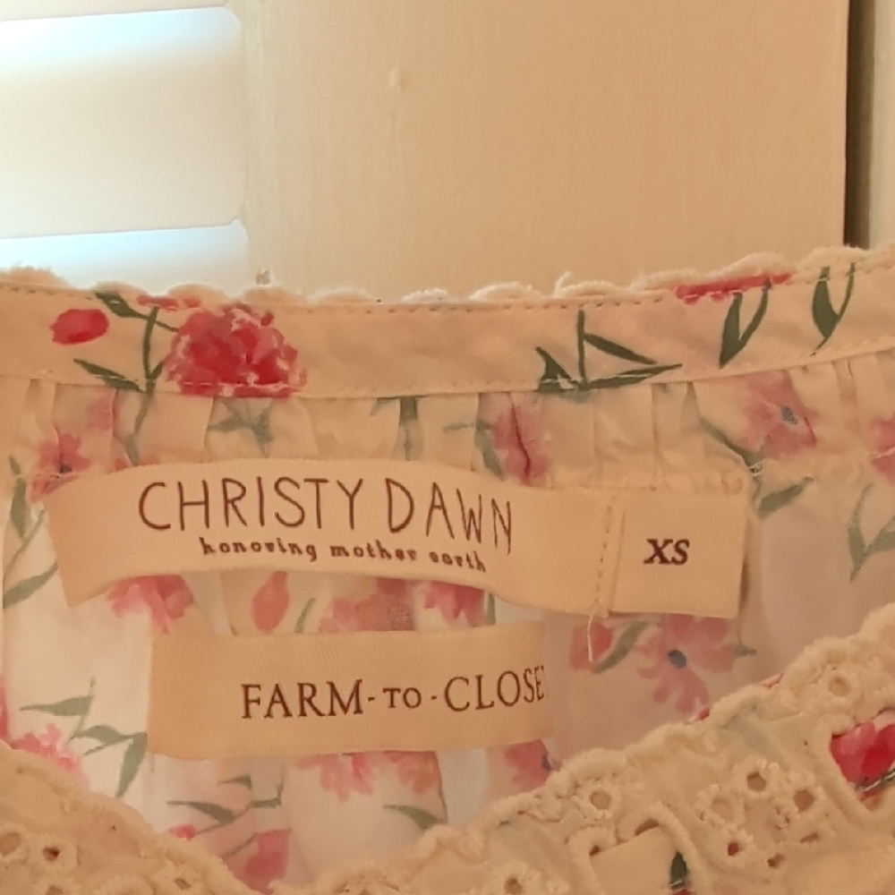 Christy Dawn Floral White and Pink Maxi Dress - Picture 2 of 5